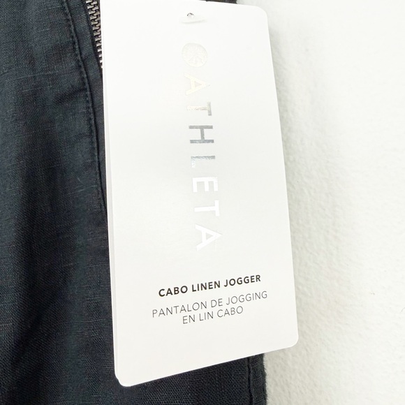 Athleta Cabo Linen Jogger Black Size 2 Womens NWT - Picture 6 of 9